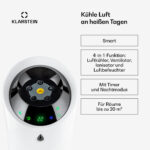 Skyscraper Ice 4-in-1 Luftkühler Ventilator 180 m³/h 30 W Oszillation mobil Fernbedienung – Bild 2
