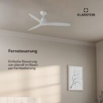 Santa Elena Deckenventilator 52" | 9.060m³/h | 6 Geschwindigkeitsstufen | Fernbedienung – Bild 5