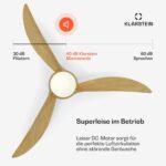 Monteverde Deckenventilator mit dimmbarem Licht – Bild 5