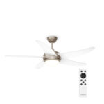 Bolero Deckenventilator mit Licht | 132 cm | 35 W | Leiser Betrieb | Holz
